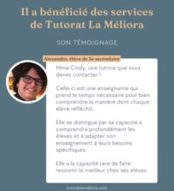 Tutorat La Méliora