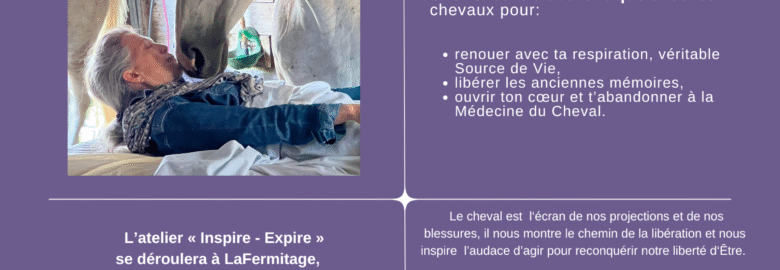 Atelie breathwork; assisté par les chevaux.